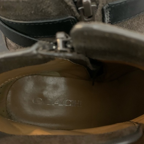 COACH | Patricia Booties Suede Material & Leather in Chestnut Brown FLAW - Picture 14 of 16